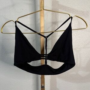 Roxy Black Strappy swim top- Large